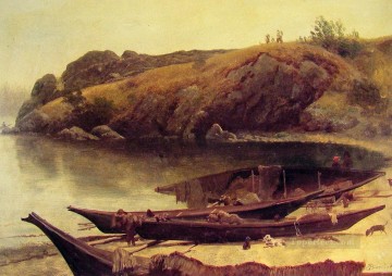 Canoas Albert Bierstadt Pinturas al óleo